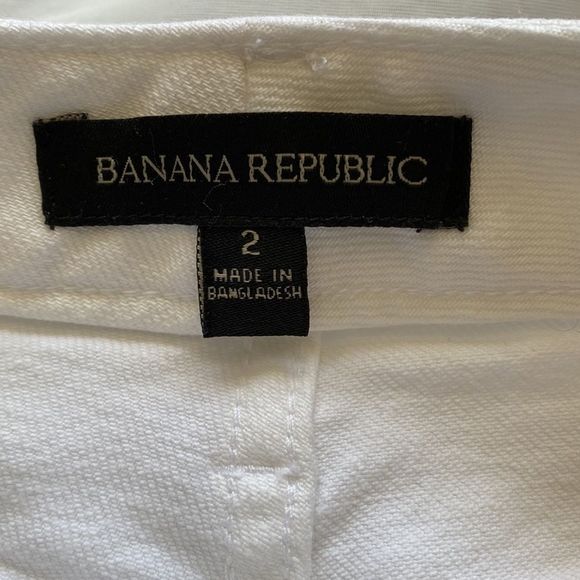 Banana Republic White Denim Mini Skirt - Picture 3 of 5